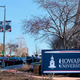A sign welcomes visitors to Howard University in Washington, DC, on February 1, 2022.